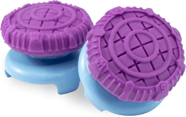 KontrolFreek FPS Freek Battle Royale voor PlayStation 4 (PS4) en PlayStation 5 (PS5) | Performance Thumbsticks | 2 High-Rise Convex (Domed) | Paars