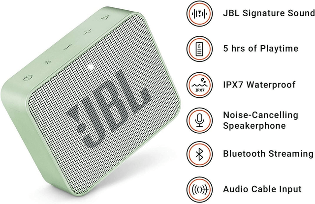 JBL GO 2 Waterdichte Draagbare Bluetooth Speaker Mintgroen
